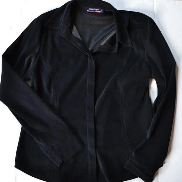 Vtg Faux Suede  Button Up - Picture 3 of 9